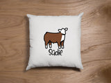 Personalized Show Cattle Pillow