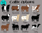 Personalized Show Cattle Pillow