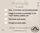 Show Rabbit Earrings - Ear Tag Shape - Multi Breed/Background Available