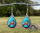 Show Goat Earrings - Tear Drop Shape - Multi Breed/Background Available